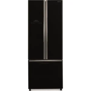 Hitachi 550 Liter Side by Side Refrigerator, Bottom Freezer, Inverter Control, Color Glass Black Model - RWB550PUK2GBW - 1 Year Full 10 Years Compressor Warranty