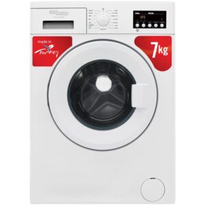 Super General 7 Kg Front Load Washing Machine Fully Automatic 1200 RPM LED Display Child Lock Color White Model - SGW7300EDM - 1 Year Warranty.