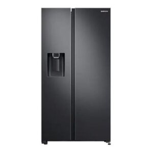 Samsung 660 Liter Side By Side Refrigerator, Space Max Technology, Digital Inverter Compressor, All-around Cooling, Color Grey/Black Model - RS64R5331B4 - 1 Year Full 10 Years Compressor Warranty.