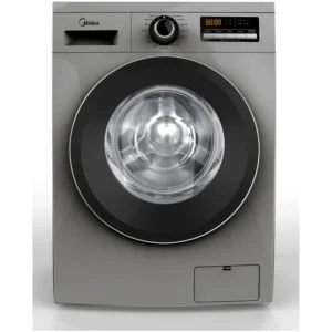 Midea 8 Kg Front Load Fully Automatic Washing Machine 1400 RPM Color Silver Model - MFG80S - 1 Year Warranty.