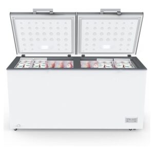 Super General 750 Liter Double Door Chest Freezer Free Standing Color White Model - SGF755DDE - 1 Year Full 5 Year Compressor Warranty.