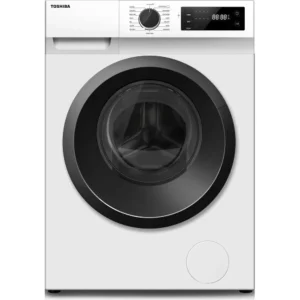 Toshiba 8 Kg Washer 5 Kg Dryer Front Load, 1200 RPM, Child Safety Lock, 16 Programs, Energy Saving, Color White Model - TWD-BK90S2A(WK) - 1 Year Full Warranty.
