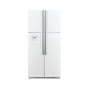 Hitachi 760 Liter French Door Refrigerator, Inverter Compressor, French Door, No Frost Fridge, Dual Fan Cooling, Color White Model - RW760PUK7GPW - 1 Year Full 10 Years Compressor Warranty.