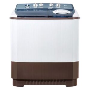 LG 10 Kg Twin Tub Washing Machine, Semi Automatic, Roller Jet Pulsator, Color White/Blue Model - P1460RWNL - International Version.