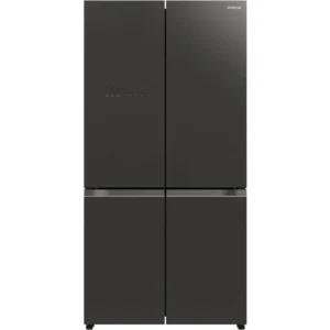 Hitachi 720 Liter French Door Refrigerator, Inverter Compressor, Dual Fan Cooling, Automatic Ice Maker, Glass Mauve Grey Model - RWB720VUK04GMG - 1 Year Full 5 Year Compressor Warranty