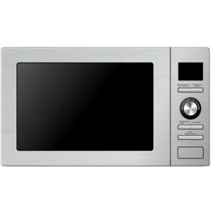 Baumatic 25 Liter Freestanding Microwave Oven With Grill  LED display with Digital Dial Control, multi power levels, defrost by weight Color Silver Model - BMEMWFS25SS - 1 Year Warranty.