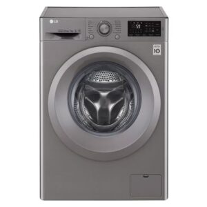 LG 7 Kg Front Load Washing Machine, 6 Motion, Direct Drive, Smart Diagnosis™, 1200 RPM Color Silver Model - F2J5QNP7S - International Version.