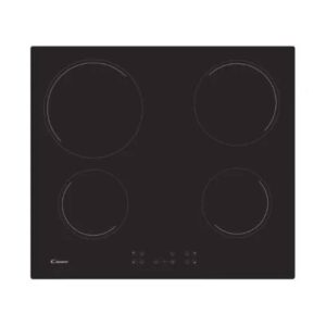 Candy 4 Burner Built In Vetroceramic Electronic Hob Touch Control Child Lock  10 Power Levels, Power On Indicator, Black Glass, Power Management  Color Black Model - CC64CH - 1 Year Warranty.