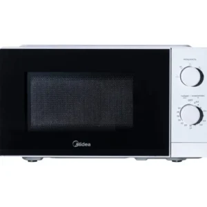 Midea 20 Liter Solo Microwave Oven with 5 Power Levels, 700W, Defrost Function, Inverter Quattro, Xmart Wave Technology, Push Button, Color White Model - MM7P012MZ-WH - 1 Year Warranty