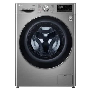 LG 10.5 Kg Washer 7 Kg Dryer Front Load, Fully Automatic, 1400 RPM, AI DD Steam+ Bigger Color Silver Model - F4V5RGP2T - International Version.