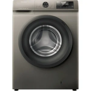 Hisense 7Kg Front Load Slim Drum Washing Machine, Inverter Motor 1200 RPM, Quick Wash, Pause & add Function, Allergy Steam Care, Titanium Grey Model -  WFQP-7012JT/P -  1 Year Warranty.