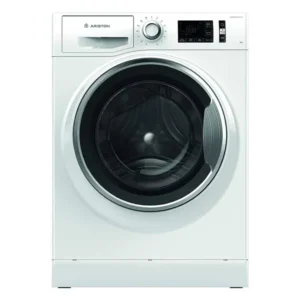 Ariston 9KG Front Load Washing Machine, 1400 RPM, 16 Programs, Inverter Motor, Color White Model - NLM11946WCAGCC | 1 Year Full Warranty