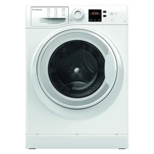Ariston 7KG Front Load Washing Machine, 1000 RPM, 12 Programs, Fully Automatic, Digital LED Display, Color White Model - NS703UWGCC | 1 Year Full Warranty