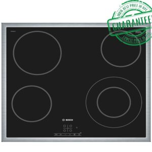 Bosch Built-in-Ceramic Hob 60cm 4 High Speed Cooking Zones Black Model-PKF645B17M | 1 Year Brand Warranty.