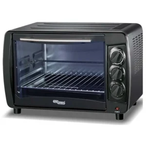 Super General 35 Liter Countertop Electric Oven Temperature Control 1800 Watts Black Model - SGEO039KR - 1 Year Warranty.