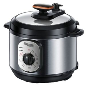 Super General 900 Watts 5 Litre Electric Pressure Cooker Color Stainless Steel Model-SGEC50MM | 1 Year Warranty.