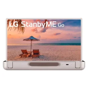 LG 27 Inch LED Stanby ME Go Portable Smart 1080P Touch Screen, Calming Beige Briefcase Design Silver Model - 27LX5QKNA-AMA - 1 Year Warranty.