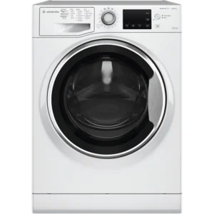 Ariston 9/6 kg Front Loading Washer Dryer ,Delay Start, Inverter Motor 1400 rpm, Stainless Steel, White Model - NDB9648WSGCC - 1 Year Warranty