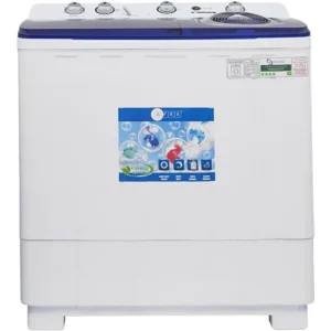 Afra 15 kg Top Load Semi Automatic Twin-Tub Washing Machine, 7 kg Spin Capacity, 660W Motor, White and Blue Model - AF-1502TTWB - 1 Year Warranty