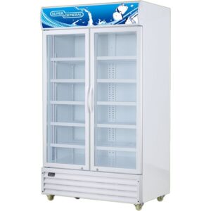 Super General 1200 Liter Free Standing 2 Door Upright Bottle Cooler No Frost Color White Model SGSC1219IF | 1 Year Full 5 Year Compressor Warranty.