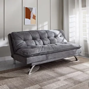 Texas 3-Seater Fabric Sofa Cum Bed - Color Grey | Model TF-S399