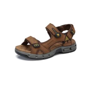 CAMEL Summer Fashion Men Casual Sandals Elastic Lightweight Beach Men's Sandals Men Shoes Decompression Footbed Man Flats