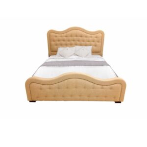 Galaxy Design Bed Color Light Brown Size (180x200)