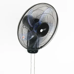 AFRA Wall Mount Fan, 16 Inch, 60w, 90° Oscillation, RPM 1250 with 3 Speed Setting, Black, Model AF-1612WFBK - 2 Year Warranty