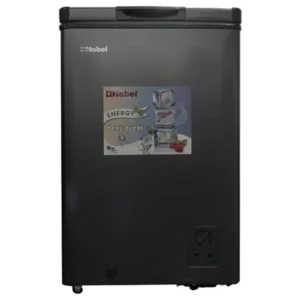 Nobel 150 Liter Single Door Chest Freezer, Aluminum Embossing Inner Liner, Inner Light, Wheel, Outside Condenser, Silver Model - NCF150E - 1 Year Full 5 Year Compressor Warranty.