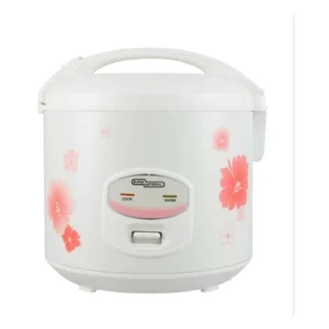 Super General 700 Watts Electric Rice Cooker 1.8L Color White/Peech Model - SGRC18CM | 1 Year Warranty.