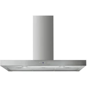 Baumatic 90cm Box Style Wall Mounted Cooker Hood Extraction LED Display, Touch Control Silver Model BMECH9WSS-2 | 1 Year Full Warranty.