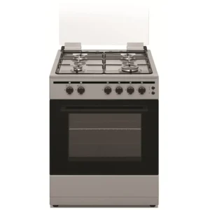 Akai 60x60cm 4 Burners Gas Cooker Full Safety Enamel Silver Model CRMA-66SC | 1 Year Warranty