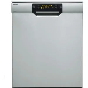 Baumatic 15 Place Settings Dishwasher Button Control Auto Program, Condensor Dryer, Cutlery Tray Silver Model BMEDW15FSS | 1 Year Full Warranty.