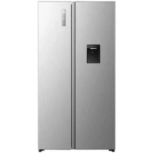 Hisense 670 Liter Side By Side Refrigerator, Inverter Compressor, Multi Air Flow, Digital Display, Color Inox Model - RS3P725NMI - 1 Year Full 5 Year Compressor Warranty