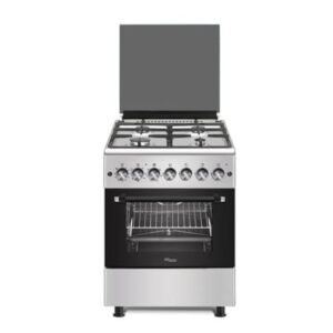 Super General 4-Burner Freestanding Gas-Burner Gas Oven with Rotisserie Cast-Iron, Automatic Ignition 60 x 60 x 85 cm Silver Model SGC67FS | 1 Year Warranty.