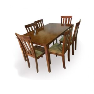 Galaxy Design Wooden Chairs 6 pieces with Dinning Table NAD 7008