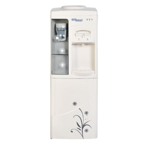 Super General 2 Tap Water Dispenser With Cabinet Cup Holder Instant Hot Water Color Off White Model - SGL1171 - 1 Year Full 5 Year Compressor Warranty.