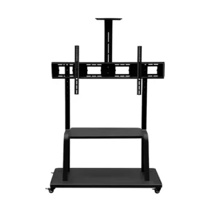 Galaxy Heavy-Duty Mobile TV Cart, Up to 55 - 120" Screen Sizes 200kg Max Weight Capacity Black Model - SH2100 FS.
