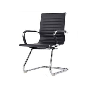 Galaxy Design Black Color Stainless Steel Office Visitor Chair