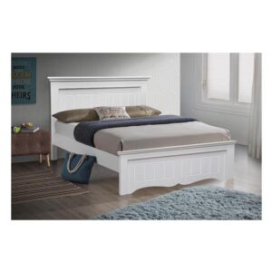Galaxy Design Bed King Size (180x190) White Color
