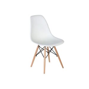 Galaxy Design White Shell Dining Chair – Mid-Century Modern Eames