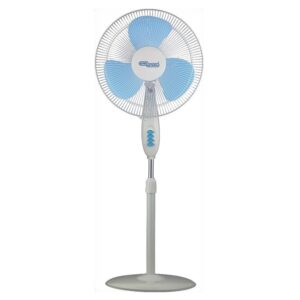 Super General 50 W Pedestal Fan Oscillation adjustable in Height up to 140 cm 3 Speed Energy-Saving White Model - SGSF28M - 1 Year Warranty.