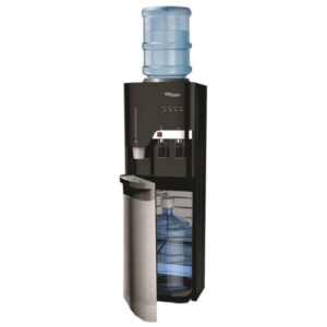Super General 2 Tap Water Dispenser Top-and-Bottom Loading 2 Water Tanks Hot-and-Cold Color Black Model SGL3000TBM | 1 Year Full 5 Year Compressor Warranty.