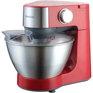 Kenwood 4.3 Liter Kitchen Machine 900W 3 metal bowl tools, high quality K-beater, dough hook and whisk  Red Model-KM241 | 1 Year Brand Warranty.