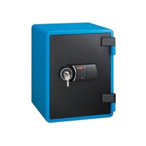 Galaxy Design Fire-Resistant Safe - Digital & Key Lock, Blue Model: YES-031DK