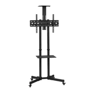 Galaxy Versatile & Compact  Height Adjustable  TV Cart 32"-75" LED-LCD/Curved Screen Black Model - SH 605B FS - 1 Year Warranty