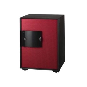 GALAXY DESIGN Fire Resistant Safe, Digital & Key Lock, Black/Red EGE-070