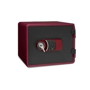 GALAXY DESIGN Fire Resistant Safe, Digital & Key Lock, Red YESM-020K