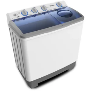Nobel 14KG Semi-Automatic Washer Twin Tub 1300 RPM Delay Start, Child Lock & Self Clean Function White Model - NWM1400RH - 1 Year Warranty.
