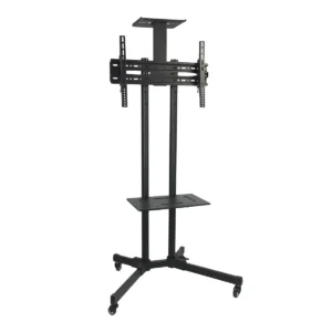 Galaxy Economy Versatile & Compact TV Stand Capacity 50kg Most 32″ ~ 75″ Screen Black Model -  DG 608 FS - 1 Year Warranty